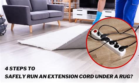 electrical box through rug|running cord under rug.